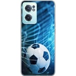 OnePlus Nord CE 2 5G Transparent Mobilskal Fotboll