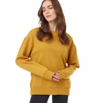 Tentree Treefleece Relaxed Crew Women sweatshirt Guld M - Fri frakt