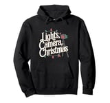 Film Director Lights Camera Christmas Pullover Hoodie