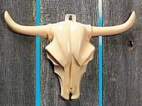 MunchieMoosKids Pack of 4 - Steer Head Wall Decorations - Great Western Cowboy Party Loot Bag Fillers