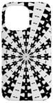 iPhone 14 Pro Max Starlight Beam With Dovetail Pattern Black On White Case