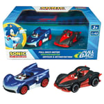 Sonic the Hedgehog Pull-Back Lekebil 1:43 - Sonic og Shadow