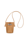 Longchamp Le Roseau Leather Phone Pouch