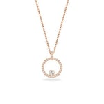 Swarovski Creativity pendant, Circle, White, Rose gold-tone plated