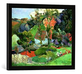 Kunst für Alle 'Image encadrée de Paul Gau Guin Landscape at Pont Aven, 1888, d'art dans Le Cadre de Haute qualité Photos Fait Main, 60 x 40 cm, Noir Mat