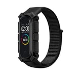 Nylon Armband till Xiaomi Mi Band 6 / 5 / 4 / 3 - Svart