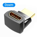 Adaptateur HDMI Vention 270 convertisseur HDMI mâle a HDMI femelle a angle droit a 90 degrés pour PS4 HDTV câble HDMI 4K HDMI 2.0 Extender,AINB0-