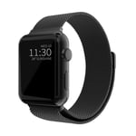 Apple Watch Series 7 45mm Armband Milanese Loop, Svart