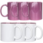 11oz Sublimation Mug Coated 2 Tone Heat Press Tea Coffee Cup Personalize Gift X4