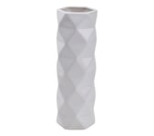 Vase H. 30 cm FACETTES Blanc