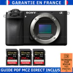 Sony Alpha 6700 ( A6700 ) + 3 SanDisk 256GB Extreme PRO UHS-II SDXC 300 MB/s + Guide PDF MCZ DIRECT '20 TECHNIQUES POUR RÉUSSIR VOS PHOTOS