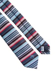 ORIGINAL PENGUIN | Mens 6cm Classic Retro Stripe Poly Tie | BRAND NEW WITH TAGS