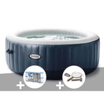 Spa gonflable Intex PureSpa Blue Navy rond 6 places - 170 diffuseurs à bulles