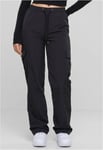 Urban Classics Ladies Nylon Cargo Pants (L,concrete)