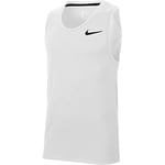 Nike M NK Top Tank HPR Dry Débardeur Homme, White/(Black), FR : L (Taille Fabricant : L)