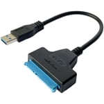 Câble Adaptateur Usb 3.0 Vers Sata, Convertisseur Externe Sata Vers Usb 3.0 Pour Disques Durs Hdd Ssd 2,5""[X4246]