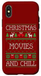 iPhone X/XS Christmas Movies and Chill Ugly Sweater Design Case