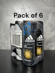 6 x 150ml Adidas 48H Deo Men's Body Spray  - Victory League-  Pack of 6