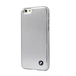 COQUE RIGIDE BMW ALUMINIUM BROSSE POUR APPLE IPHONE 5 5S SE 2016 GRIS ARGENT