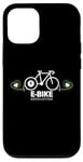 Coque pour iPhone 13 Pro E-Bike Rider, vélo électrique, mode de déplacement vélos