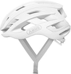 Casque de vélo de route ABUS AirBreaker - Casque de vélo haut de gamme pour les professionnelsCyclisme onal - pour adolescents et adultes - Casque pour femmes et hommes - Blanc pur, taille M