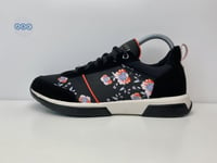 Ted Baker Aylahh Floral Flower Running Trainers Shoes Black UK Size 6 EUR 39