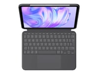 Logitech Combo Touch - Clavier et étui - avec trackpad - rétroéclairé - Apple Smart connector - QWERTY - International US - graphite - pour Apple 11-inch iPad Pro (M4)