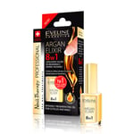 Eveline 8in1 Argan Elixir Intensely Regenerating Oil For Cuticles & Nails 12ml