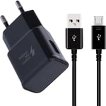 Chargeur Usb Galaxy S7 + Micro Usb Câble 1,5m Compatible Avec Samsung Galaxy S7 Edge S6 Edge S4 S3 A6 J8 J7 J6 J5 J3 Note6 Note5 Note4 Note2 Tab4 Tab3 A10, Chargeur Adaptatif Andro[Cdq091830]