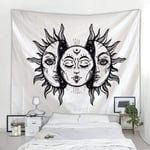 Tenture Murale Beau Visage Imprimer Grand Mur Hippie Tenture Murale Tapisserie Bohème Murale Art Déco-E_150X150 Cm