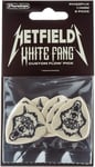 James Hetfield' Dunlop White Fang 1.14 mm X 6 Custom Guitar Picks,  PH122P1.14