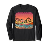 Dragon Boat Sunset Adventure for Boating Fans Long Sleeve T-Shirt