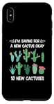 Coque pour iPhone XS Max agriculture urbaine plantes d'intérieur jardinage succulent mini cactus