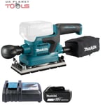 Makita DBO382Z 18V LXT Brushless Finishing Sander With 1 x 6Ah Battery & Charger
