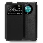 Cool Flip Cover Case for Honor Magic 6 Lite 5G Smooth Black