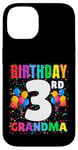 Coque pour iPhone 14 Ballons « It's My 3rd Birthday Crew » de 3 ans pour grand-mère