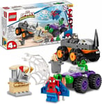 LEGO 10782 Marvel Hulk vs Rhino Truck Showdown toy with SpiderMan gift Kids 4+