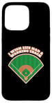 Coque pour iPhone 15 Pro Max J'aimerais que la vie ait une piste d'avertissement - Baseball drôle