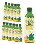 12 x 500ml Grace Real Aloe Vera Soft Drink Juice Vitamin C Mineral Mango