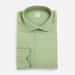 Fitted Body Flanel Shirt - Ligth Green