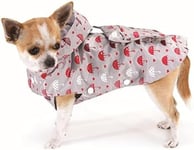 CROCI Imperméable pour Chien Gris Ombrelles 25 cm