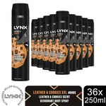 Lynx XXL Body Spray 48-H High Definition Fragrance Deodorant for Men 250ml, 36pk