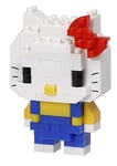 Bandai - Nanoblock - Hello Kitty - Mini Figurine en Briques - Jeu de Construction - Kit Construction Figurine Manga Hello Kitty Pixel - NBH177