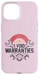 Coque pour iPhone 15 I Void Warranties Funny Sarcastic Mechanic Engine Meme