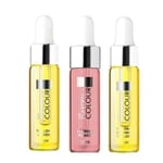 3-pack - Nagelbandsolja - Citron, Blomma, Banan - 15ml multifärg