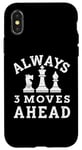 iPhone X/XS Always 3 Moves ahead Chess Player King Queen Case