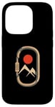 Coque pour iPhone 14 Pro Mousqueton de montagne minimaliste