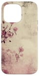 Coque pour iPhone 14 Pro Max Rose grunge douce subtile florale vintage