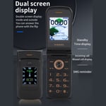 Unlocked Flip Cell Phone 2G Big Buttons & Clear Sound Mobile Phone For