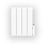 Heatzy - Radiateur électrique fixe 1000W - Connecté Wi-Fi - Fluide Caloporteur - Thermostat programmable - Blanc - Bloom